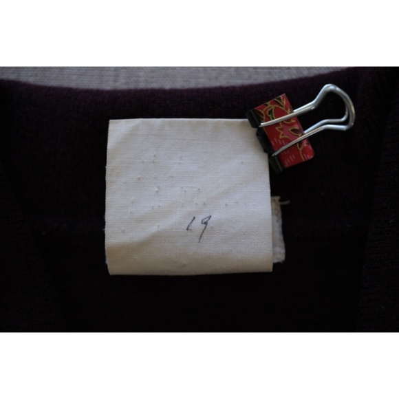 Yohji Yamamoto - Early Era [1984-91] Wool Oversized Collar-Stand Knit Po… - Picture 12 of 15